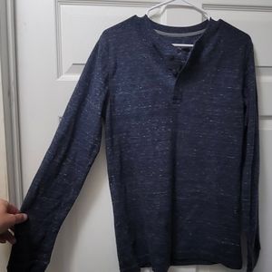 St. John's Bay Navy Blue Men's Shirt Long Sleeve